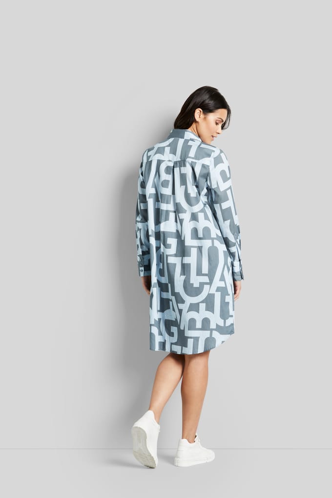 Bugatti Damen Overhemdjurk met letterprint