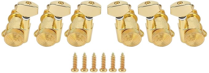 Dailygoods - 6 Stuks Vergrendelende Gitaar String Stemsleutel