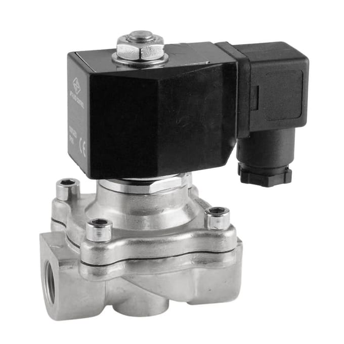Magneetventiel DF-SA 3/8'' RVS EPDM 0-6bar 12V DC - DF-SA038S160E-012DC