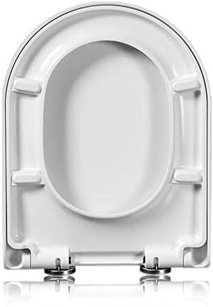 Toiletzitting - Toiletdeksel - Badkamer Vernieuwen - Zachte Sluiting - Universele Pasvorm - Wit