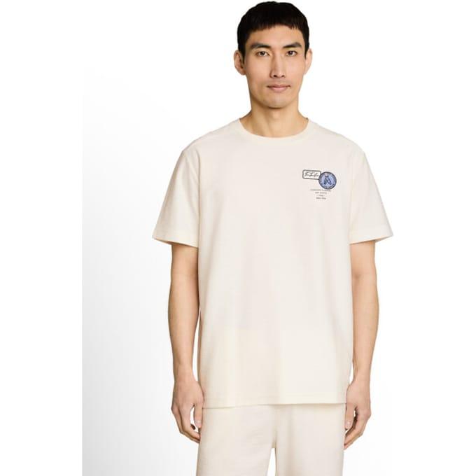 Tom Tailor - T-shirt met borduursel - Maat XL - Gardenia White