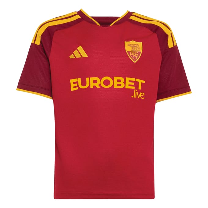 adidas AS Roma 2026/27 Home Shirt Junior - Roze - Kind, Roze 9-10Y