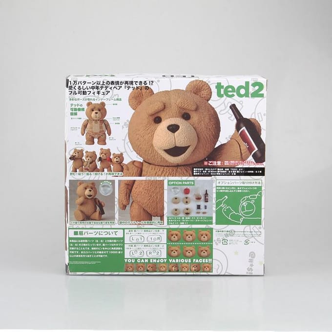Film TED 2 10cm Verpakte Ted Knuffelbeer BJD Figuur Model Speelgoed beige