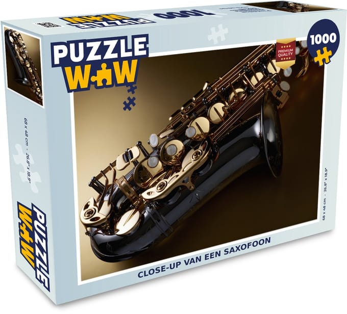 Puzzel Close-up van een saxofoon - Legpuzzel - Puzzel 1000 stukjes volwassenen