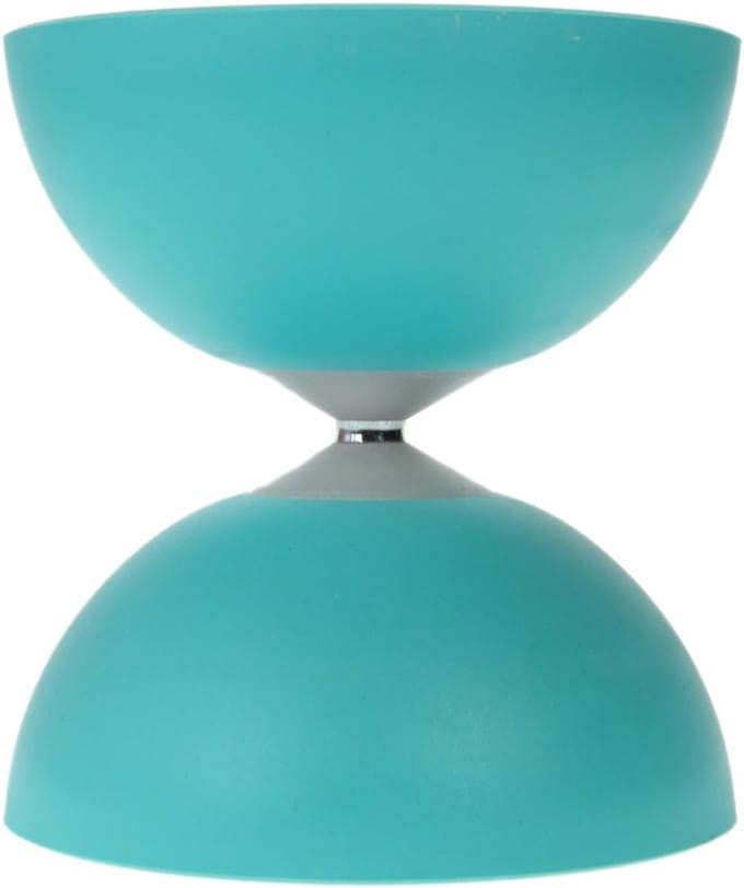 Diabolo Speelgoed - Jongleerbal - Buitenspelen - Aluminium Constructie - 10 x 5 cm - Turquoise