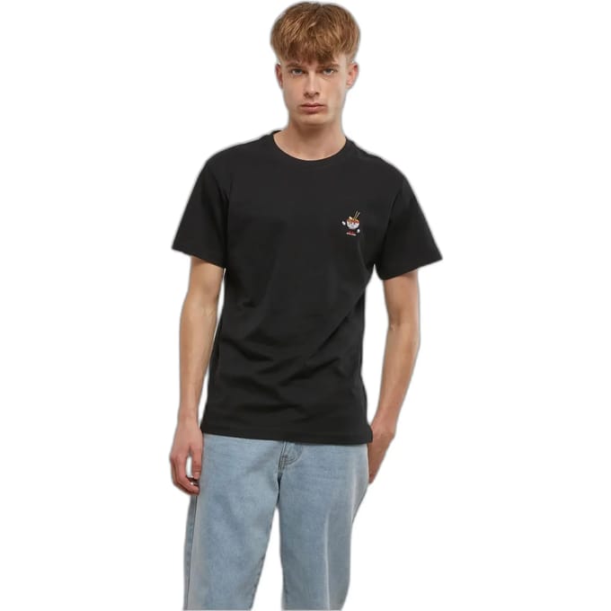 Mister Tee - Peace Noodles EMB Heren Tshirt - S - Zwart