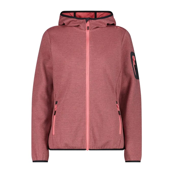 Hoodie met mesh-inzetten dames CMP Knit-Tech