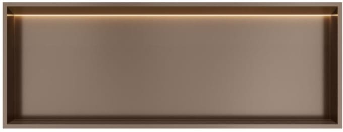 Hotbath &More Inbouwnis - 30 x 80 x 10 cm - met LED-verlichting - Tuscan Bronze