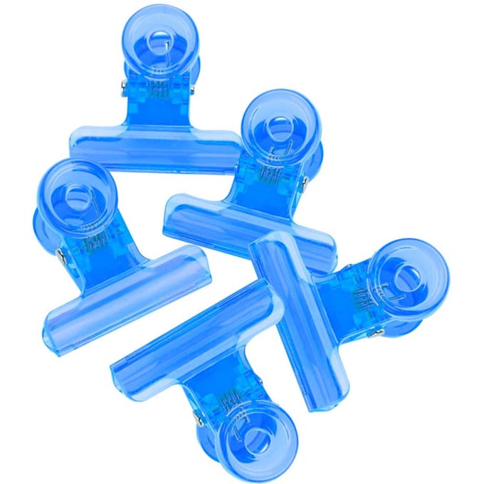 5 stuks C Curve Nagelverlengingsclips Multifunctionele Plastic Nail Art Accessoires Oranje blauw