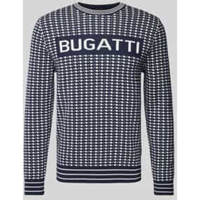 Gebreide pullover met labelprint