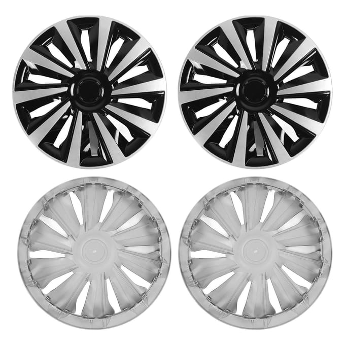 4 stuks 15 inch wielnaafkap Volledige bescherming Stijlvolle look Universele pasvorm Wieldop Naafdoppen voor Elke gray
