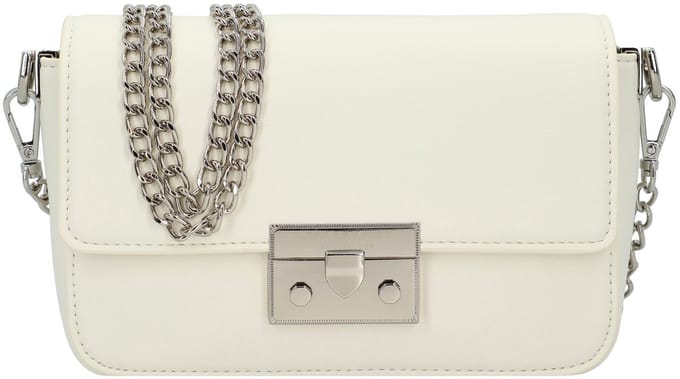 SEIDENFELT MANUFAKTUR Schoudertas Sandby Boxy Crossbag White Wit