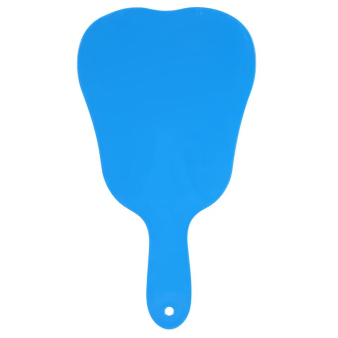 Miroir Compact Portatif Tendance Mignon Poignée en Plastique Outil Miroir à Main(Bleu)