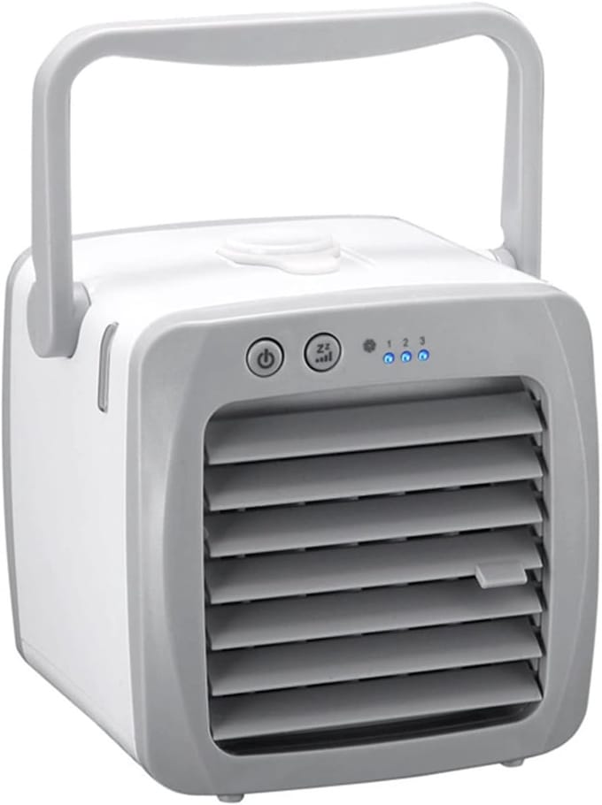Airconditioner Mini Airconditioner Air Cooler Fan Desktop Fan Thuis - wit