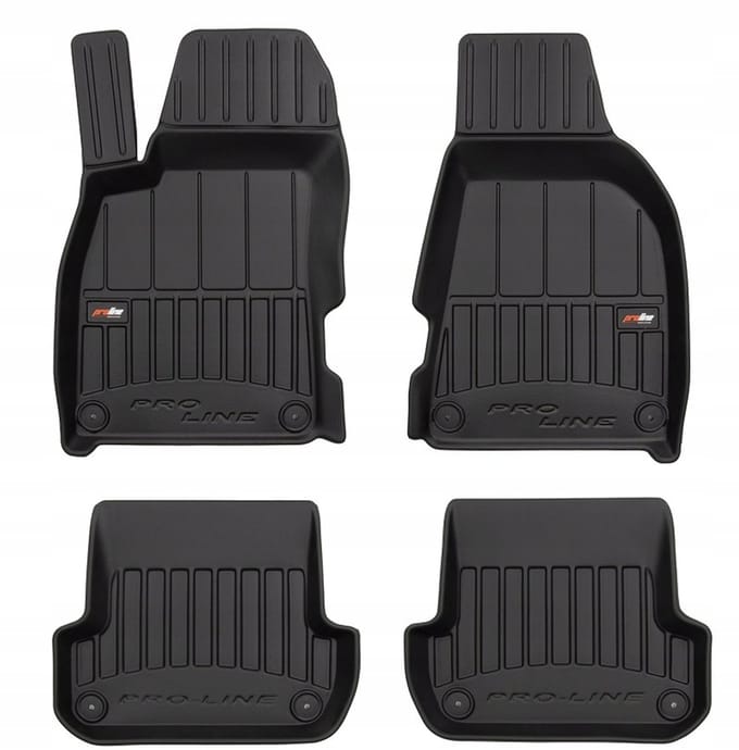 Frogum No.77 - Automatmatten passend voor Audi A4 B7 2004-2008 - 3D Korfmodel - TPE Rubber - Zwart