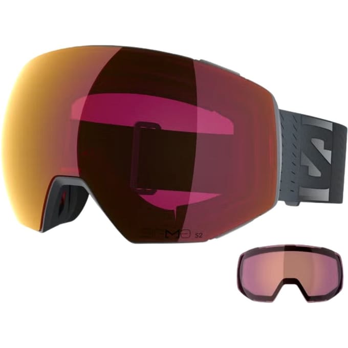 Salomon Radium Prime Sigma Ebony _ Poppy Red Extra Lens