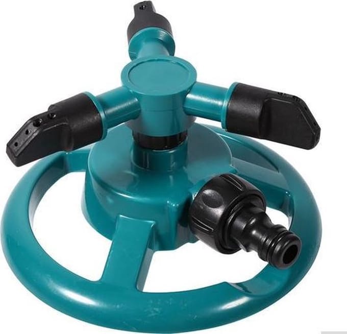 Roterende water sprinkler 3-arm / tuinsproeier
