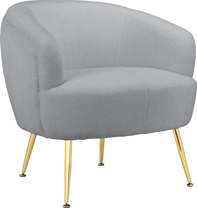 Paloma-Accent Stoel in Teddy Grijs