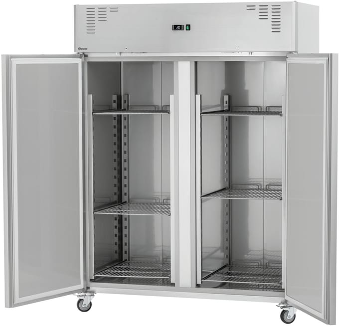 Bartscher Koelkast - 1350L - RVS - 0°C/+8°C - Geforceerd - Wielen - 1485x835x2050mm - Horeca Koelkast