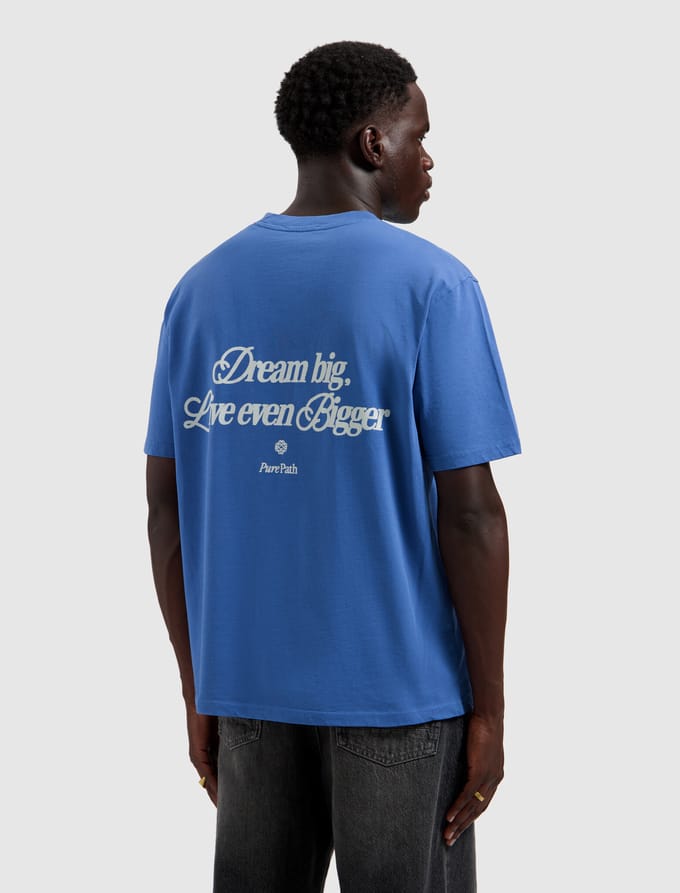 Pure Path T-shirt Dream Big Faded Cobalt (26010117 - 12)