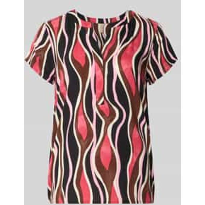 regular fit T-shirt van pure viscose model 'Cammi'