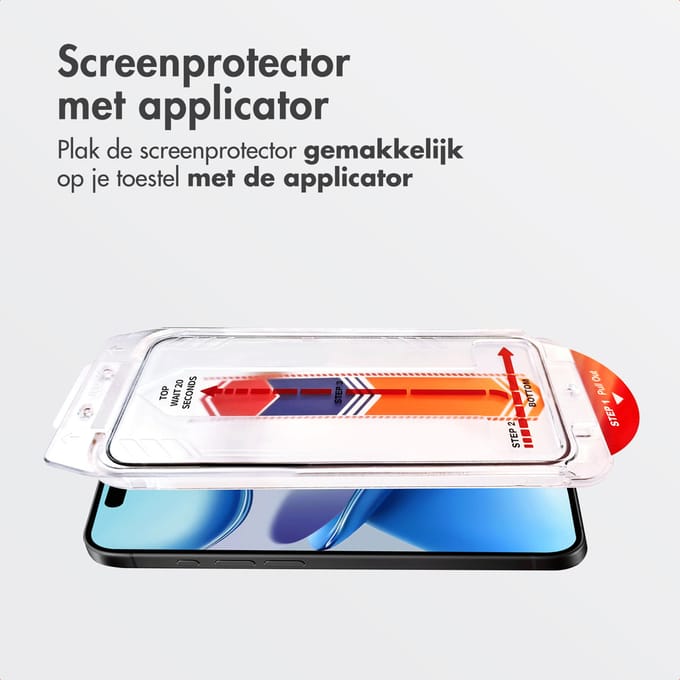 Accezz Screen Protector - Geschikt voor Apple iPhone 17 Air - Glas Screenprotector met Anti-dust Applicator