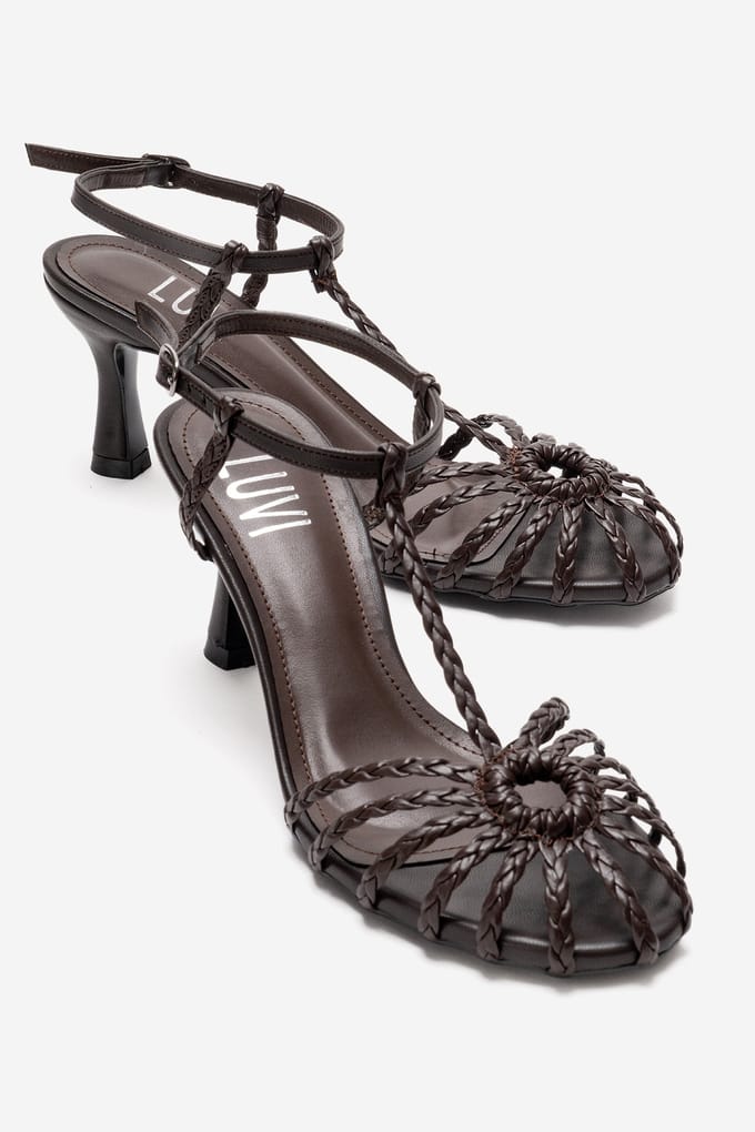 Gerald Gevlochten Riem Stiletto Pump
