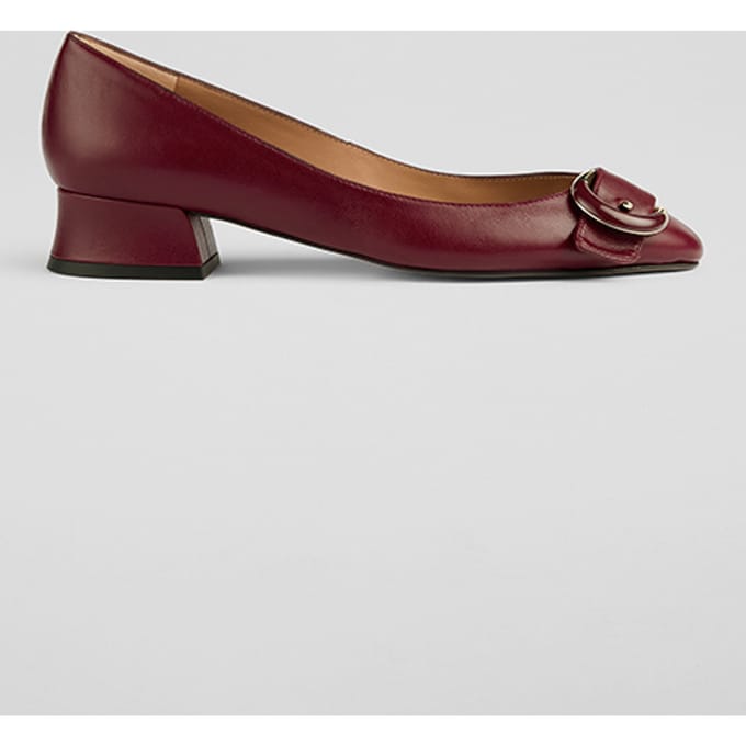 LK Bennett Cici Resin Pump Bordeaux Size: 37 | Pumps Outlet | Dames | Bordeaux