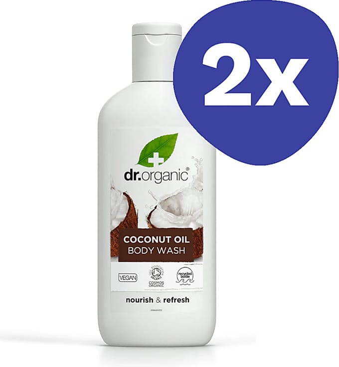 Dr Organic Kokosnoot Olie Douchegel (2x 250ml)