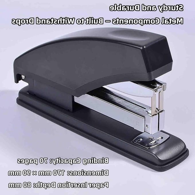 Nietmachine - Papierbinder Documentbinder - Papier Snel Verwerken - Inspanningsbesparend Hefboommechanisme - 70 Vel Capaciteit - Grijs