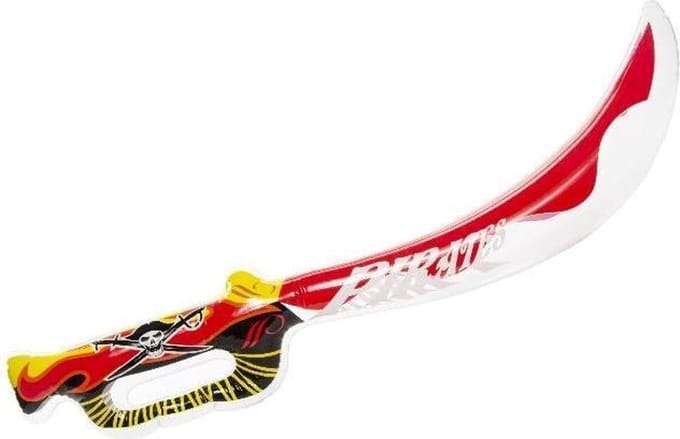 Lg-imports Opblaasbaar Piratenzwaard 75 Cm Wit/rood