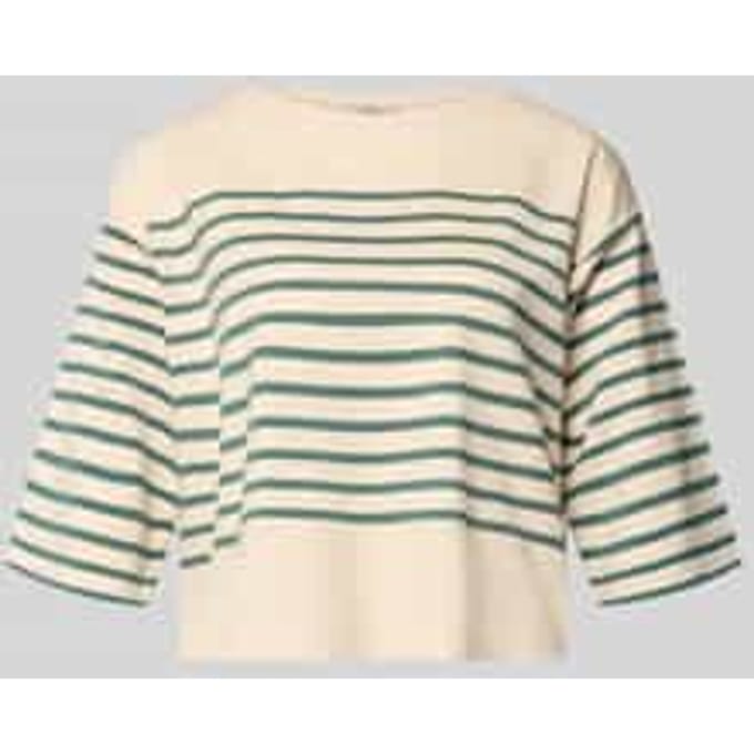 Boxy fit T-shirt met 3/4-mouw