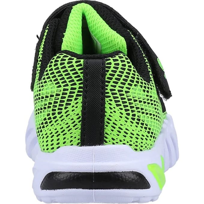 Skechers Baby jongens Flex-Glow Elite Vorlo Trainers (Kalk/zwart)