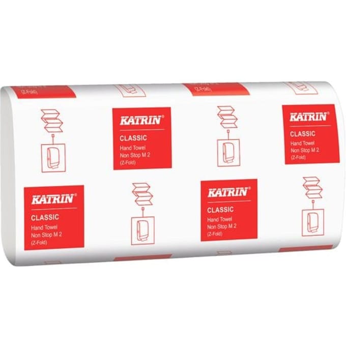 Katrin Non Stop 2-laags papieren handdoeken, 25 pak