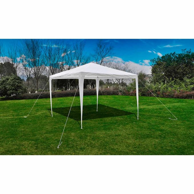 vidaXL - Tuinprieel - met - piramidedak - 3x3 - m