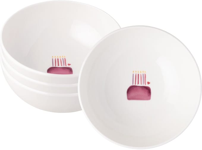 Villeroy & Boch - With Love - Happy Birthday Kommen 4 stuks