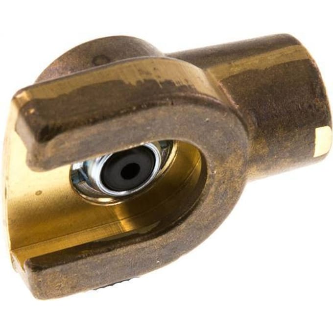 16mm Vlak DIN 3404 Smeernippel Open Mondstuk G 1/8" Binnendraad
