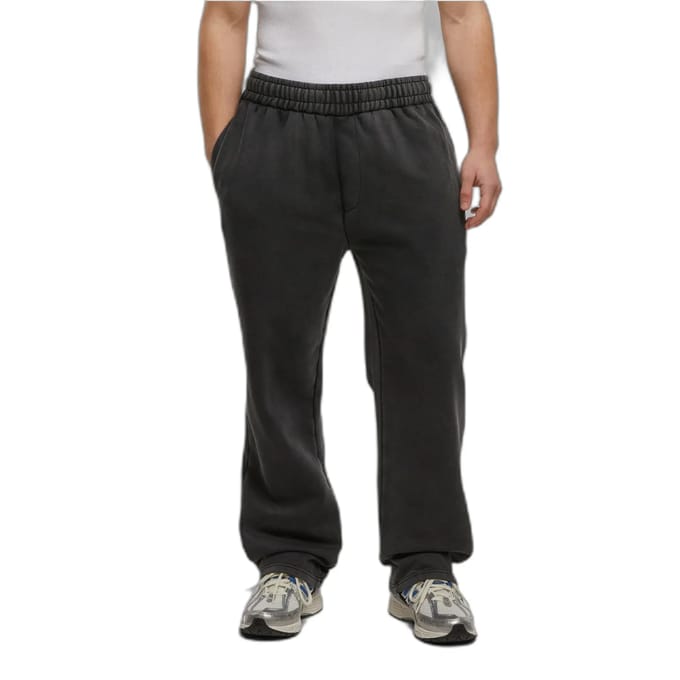 Urban Classics - Vintage Heavy Heren joggingbroek - S - Grijs