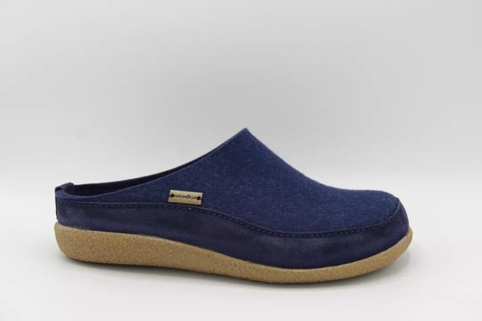 Haflinger Skane - Pantoffel - Unisex - Blauw - Maat 42