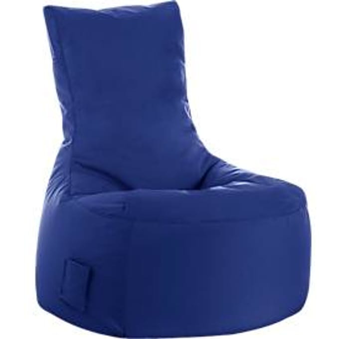 Zitzak swing scuba®, 100% polyester, wasbaar, B 650 x D 900 x H 950 mm, donkerblauw