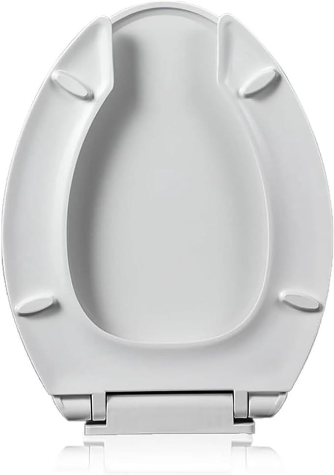Toiletbril - Toiletdeksel - Hygiënisch Gebruik - Open Voorkant - Langwerpig - Wit