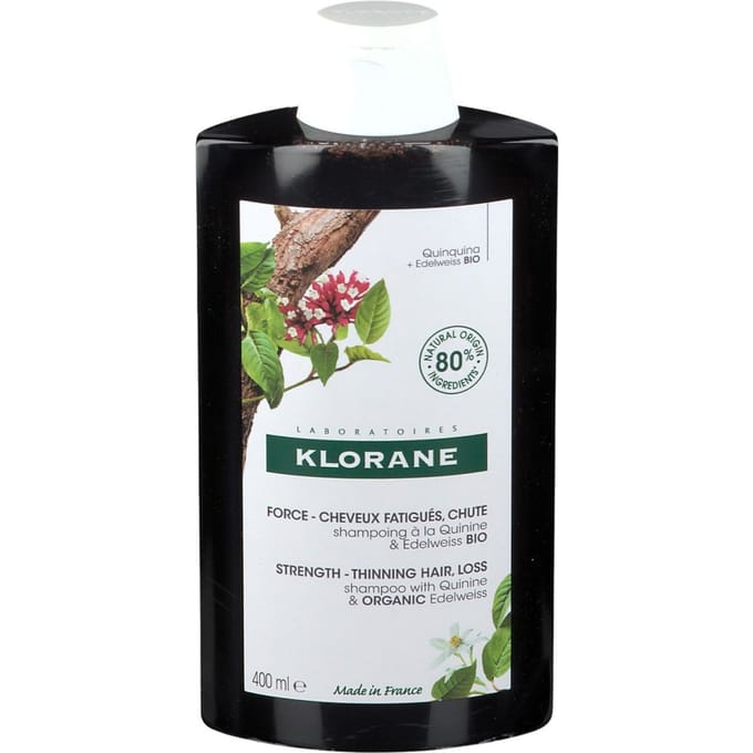 KLORANE - Strengthening Shampoo With Quinine & Organic Edelweiss Thinning Hair 400ml