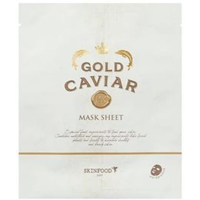 SKINFOOD - Gold Caviar EX Mask Sheet - Sheetmasker