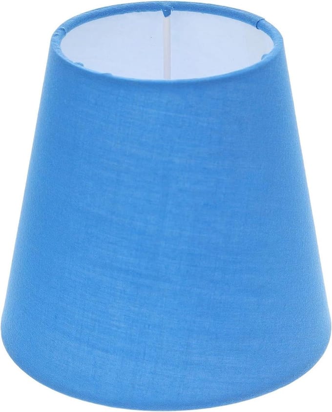 Ronte - Stoffen Lampenkap in Blauw voor Verschillende Lampen (E14 Fitting)
