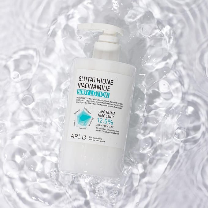 APLB Glutathion Niacinamide bodylotion 300 ml #360ml 1PCS white