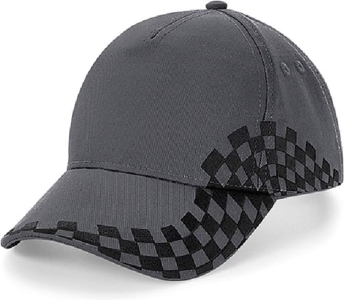 Eizook Unisex Grand Prix Baseball Cap - Grijs - Zwart