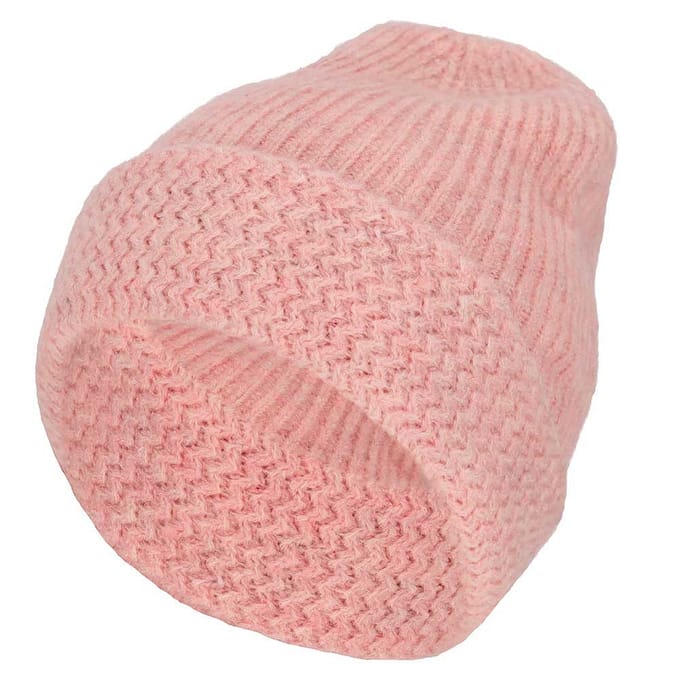 Sarlini - Beanie meisjes - Wintermuts - Licht Roze - Effen - One Size