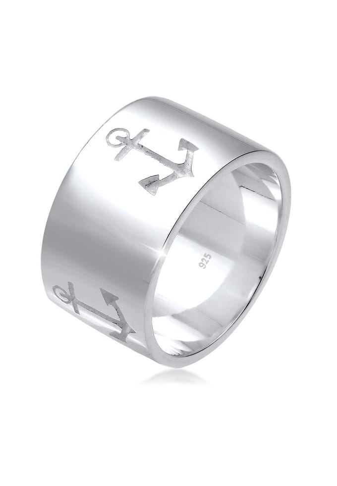 Elli - Ring - Dames Band Anker Motief Maritiem in 925 Sterling Zilver - Dames