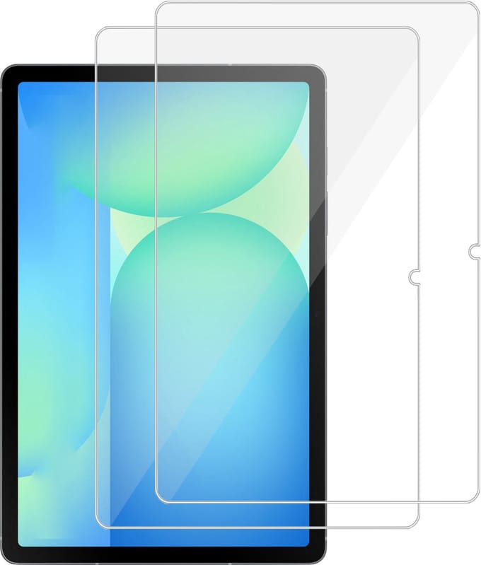 2x TechNow Screenprotector geschikt voor Samsung Galaxy Tab S10 FE+/FE Plus Screenprotector - Gehard Glas - Rounded - Proteqt+