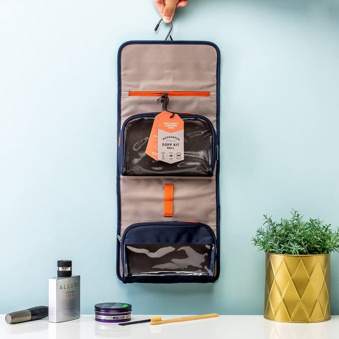 Gentlemans Hardware Dopp Kit Oprolbare Toilettas